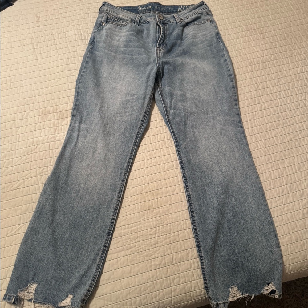 Natural Reflections Light Blue Boyfriend Jeans